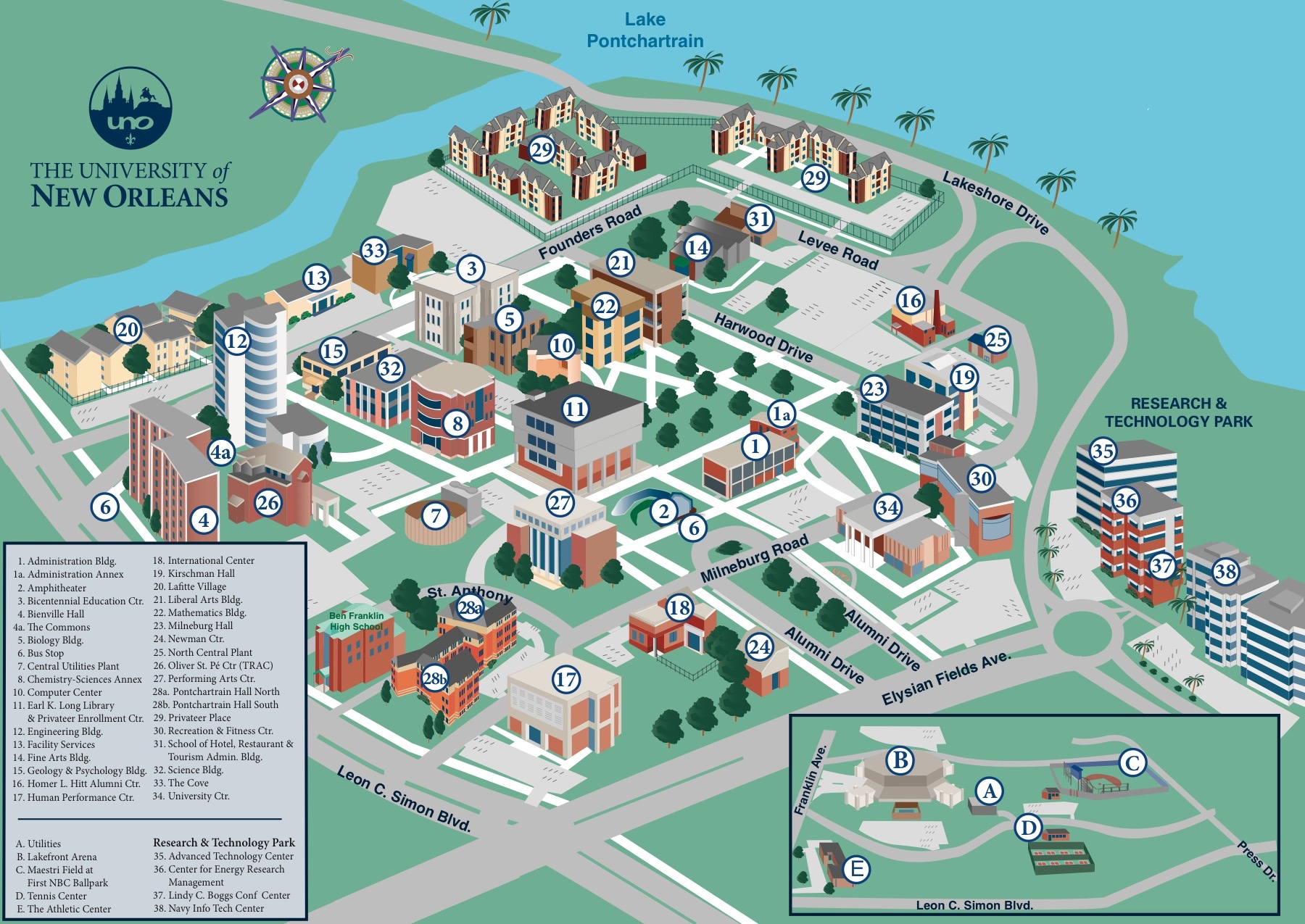 University Of Nebraska Omaha Campus Map UNO Campus Map | Rockley Family Foundation